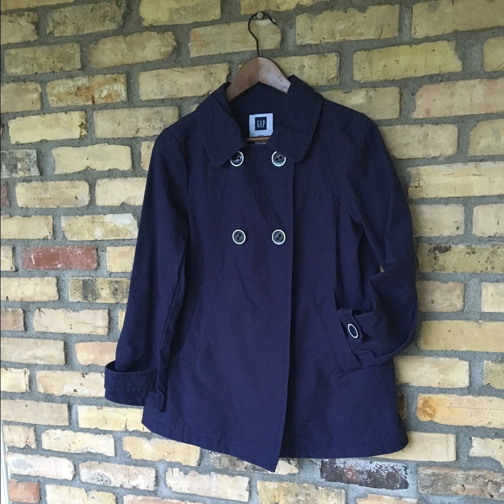 Gap navy rain coat